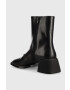 Vagabond Shoemakers Кожени боти Ansie в черно с висок ток - Pepit.bg