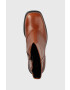 Vagabond Shoemakers Кожени боти Brooke в кафяво с висок ток - Pepit.bg