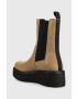 Vagabond Shoemakers Кожени боти челси Tara в бежово с платформа - Pepit.bg