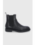 Vagabond Shoemakers Кожени боти челси мъжки в черно - Pepit.bg