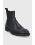 Vagabond Shoemakers Кожени боти челси мъжки в черно - Pepit.bg