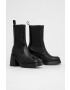 Vagabond Shoemakers Кожени боти челси дамски в черно с висок ток - Pepit.bg