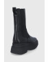 Vagabond Shoemakers Кожени боти челси дамски в черно с платформа - Pepit.bg