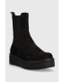 Vagabond Shoemakers Кожени боти челси Tara в черно с платформа - Pepit.bg