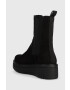 Vagabond Shoemakers Кожени боти челси Tara в черно с платформа - Pepit.bg