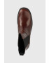Vagabond Shoemakers Кожени боти челси Tara в кафяво с платформа - Pepit.bg