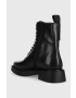 Vagabond Shoemakers Кожени боти Jillian в черно с висок ток - Pepit.bg