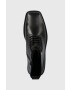 Vagabond Shoemakers Кожени боти Jillian в черно с висок ток - Pepit.bg