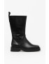 Vagabond Shoemakers Кожени боти Jillian в черно с равна подметка - Pepit.bg
