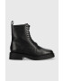 Vagabond Shoemakers Кожени боти Jillian в черно с равна подметка - Pepit.bg