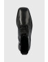 Vagabond Shoemakers Кожени боти Jillian в черно с равна подметка - Pepit.bg
