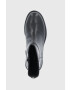 Vagabond Shoemakers Кожени боти дамски в черно с равна подметка - Pepit.bg
