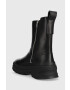 Vagabond Shoemakers Кожени боти Maxime в черно с платформа с лека изолация - Pepit.bg