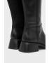 Vagabond Shoemakers Кожени ботуши Blanca в черно с висок ток - Pepit.bg