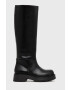 Vagabond Shoemakers Кожени ботуши Cosmo 2.0 дамски в черно с платформа - Pepit.bg
