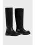 Vagabond Shoemakers Кожени ботуши Cosmo 2.0 дамски в черно с платформа - Pepit.bg
