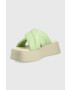 Vagabond Shoemakers Кожени чехли Courtney в тюркоазено с платформа - Pepit.bg