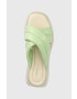 Vagabond Shoemakers Кожени чехли Courtney в тюркоазено с платформа - Pepit.bg