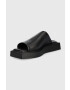 Vagabond Shoemakers Кожени чехли Evy в черно с платформа - Pepit.bg
