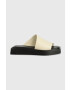 Vagabond Shoemakers Кожени чехли Evy в бежово с платформа - Pepit.bg