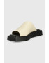 Vagabond Shoemakers Кожени чехли Evy в бежово с платформа - Pepit.bg