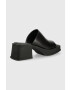 Vagabond Shoemakers Кожени чехли Hennie в черно с висок ток - Pepit.bg
