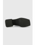Vagabond Shoemakers Кожени чехли Hennie в черно с висок ток - Pepit.bg