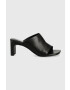 Vagabond Shoemakers Кожени чехли Luisa в черно с висок ток - Pepit.bg