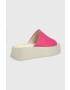 Vagabond Shoemakers Кожени чехли Courtney в лилаво с платформа - Pepit.bg