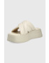 Vagabond Shoemakers Кожени чехли Courtney в бежово с платформа - Pepit.bg