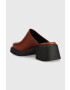 Vagabond Shoemakers Кожени чехли DORAH в кафяво с висок ток - Pepit.bg