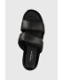 Vagabond Shoemakers Кожени чехли ERIN в черно с платформа - Pepit.bg