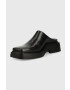 Vagabond Shoemakers Кожени чехли Eyra в черно с висок ток - Pepit.bg