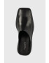 Vagabond Shoemakers Кожени чехли Eyra в черно с висок ток - Pepit.bg