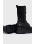 Vagabond Shoemakers Кожени кубинки Carla дамски в черно с платформа - Pepit.bg