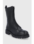 Vagabond Shoemakers Кожени кубинки дамски в черно с платформа - Pepit.bg