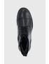 Vagabond Shoemakers Кожени кубинки дамски в черно с платформа с изолация - Pepit.bg
