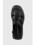 Vagabond Shoemakers Кожени сандали Courtney в черно с платформа - Pepit.bg