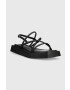 Vagabond Shoemakers Кожени сандали Evy в черно с платформа - Pepit.bg