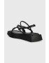 Vagabond Shoemakers Кожени сандали Evy в черно с платформа - Pepit.bg