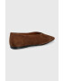 Vagabond Shoemakers Велурени балеринки Wioletta в кафяво - Pepit.bg