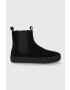Vagabond Shoemakers Велурени боти челси мъжки в черно - Pepit.bg