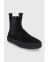 Vagabond Shoemakers Велурени боти челси мъжки в черно - Pepit.bg