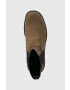 Vagabond Shoemakers Велурени боти челси Tara в зелено с платформа - Pepit.bg