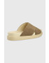 Vagabond Shoemakers Велурени чехли Erin в кафяво с платформа - Pepit.bg