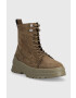 Vagabond Shoemakers Велурени кубинки Maxime в зелено с платформа с изолация - Pepit.bg