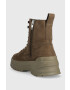 Vagabond Shoemakers Велурени кубинки Maxime в зелено с платформа с изолация - Pepit.bg