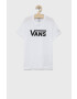 Vans Детска памучна тениска в бяло - Pepit.bg