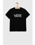 Vans Детска памучна тениска ANIMAL LOGO CREW Black в черно - Pepit.bg