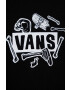 Vans Детска памучна тениска BONE YARD SS Black в черно с принт - Pepit.bg